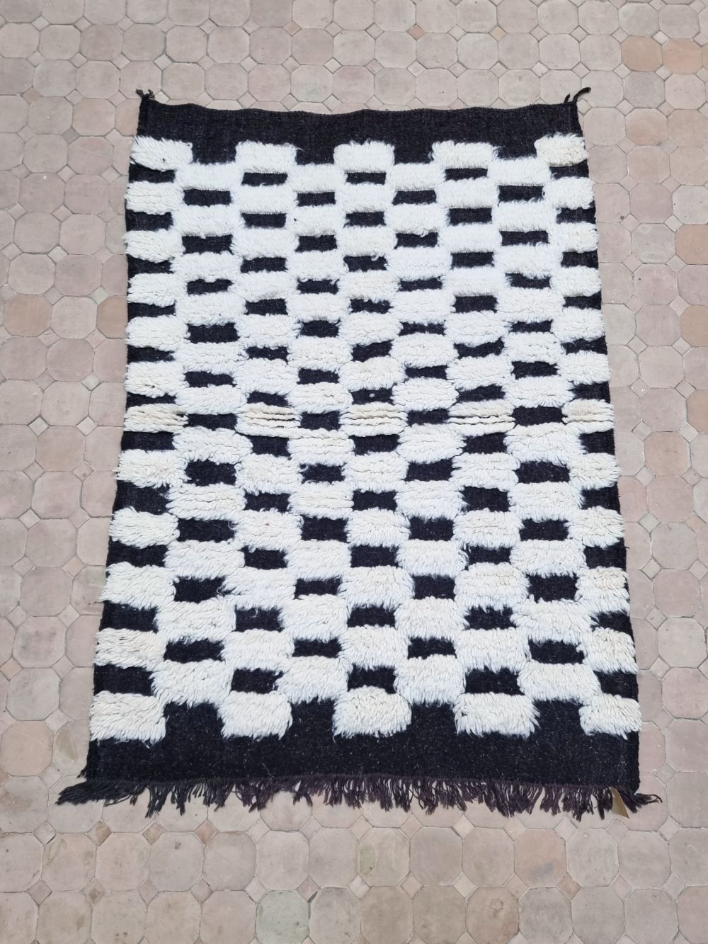Moroccan Checkered Rug 145x105cm