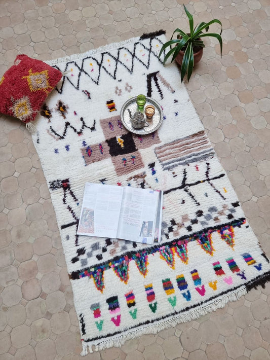 Marokkolainen Azilal-matto 170x100cm