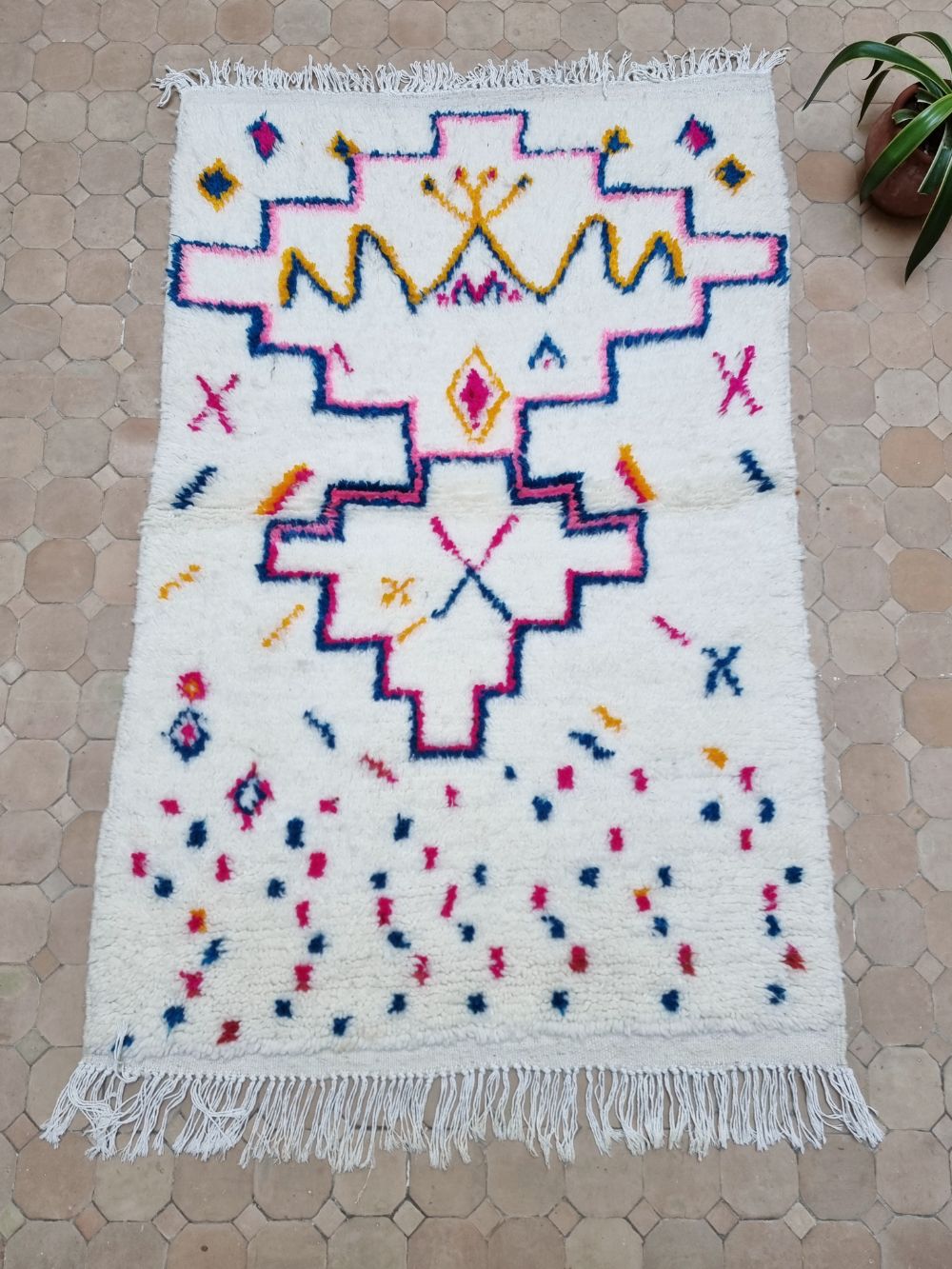 Marokkolainen Azilal-matto 150x110cm