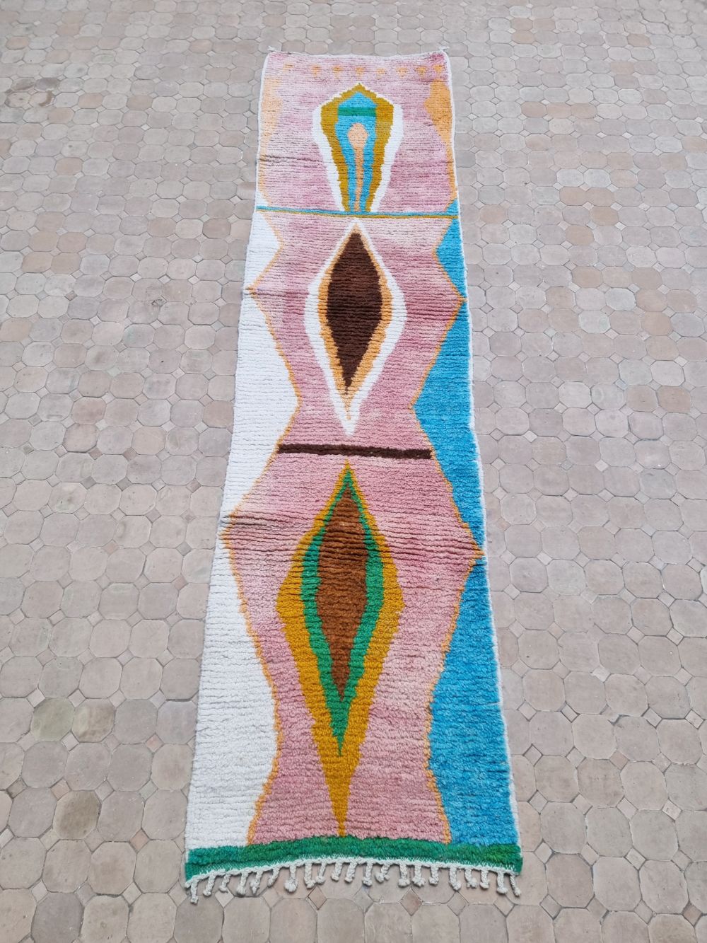 Moroccan Boujaad Runner 300x75cm