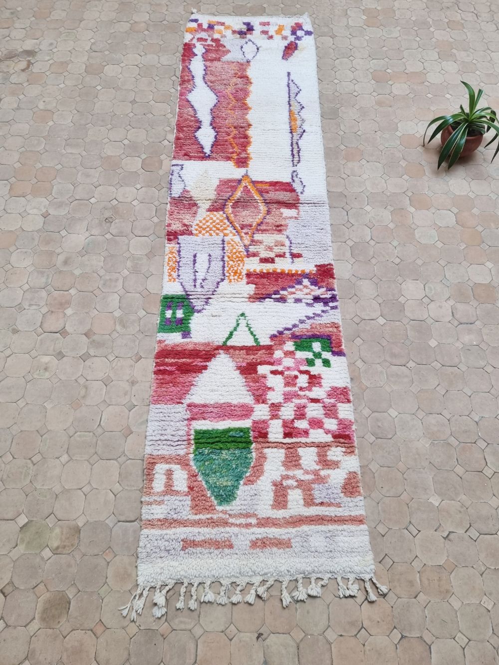 Moroccan Boujaad Runner 300x75cm