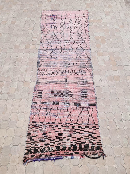 Marokkolainen vintage Boujaad käytävämatto 280x90cm