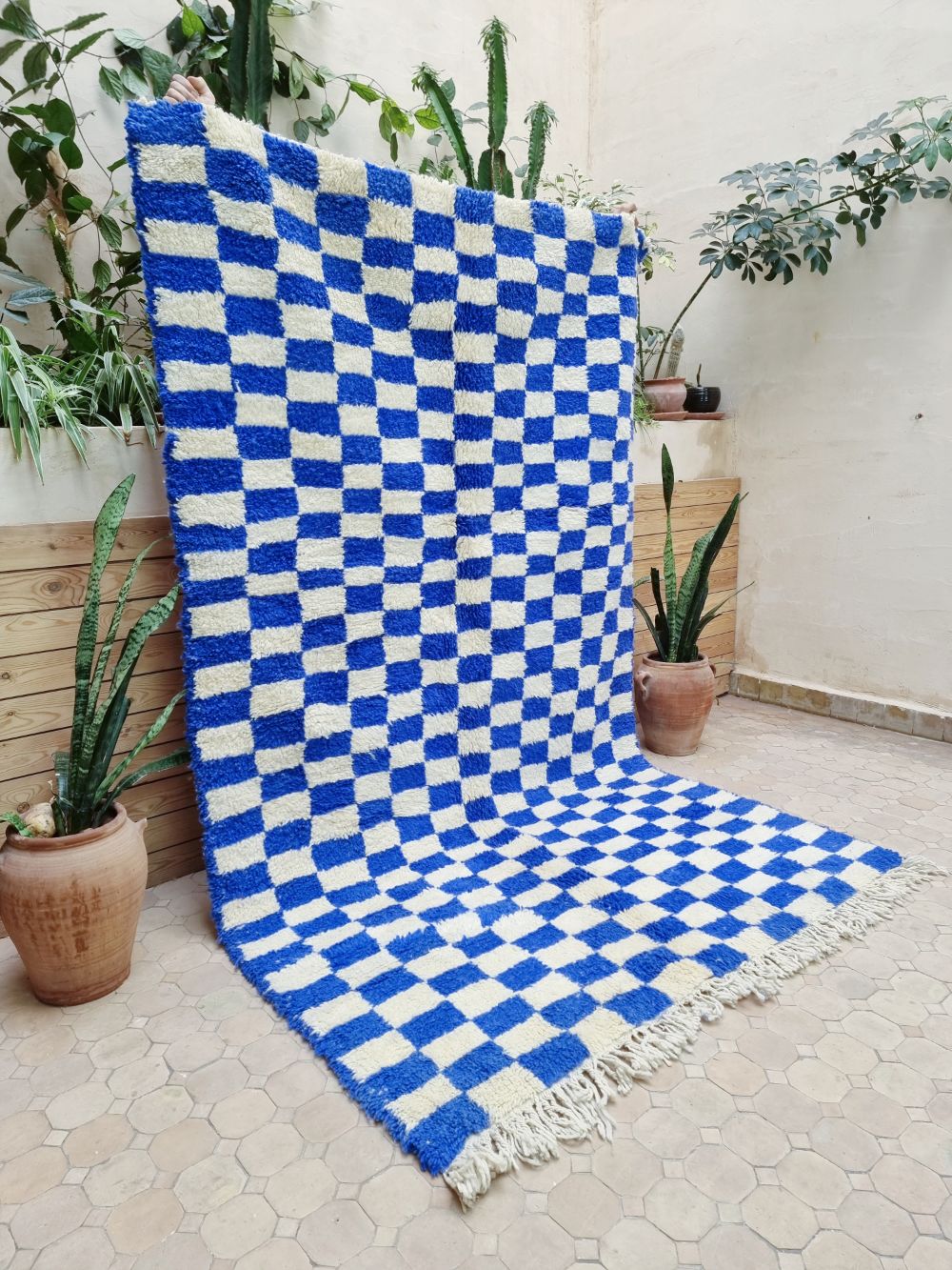 Moroccan Checkered Rug 255x150cm