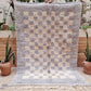 Moroccan Checkered Frame Rug 220x160cm
