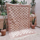 Moroccan Checkered Frame Rug 250x155cm