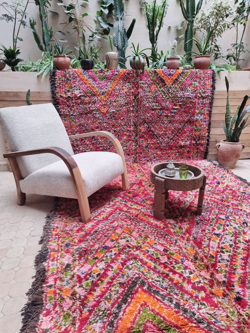 Marokkolainen vintage Beni M'Guild matto 350x185cm