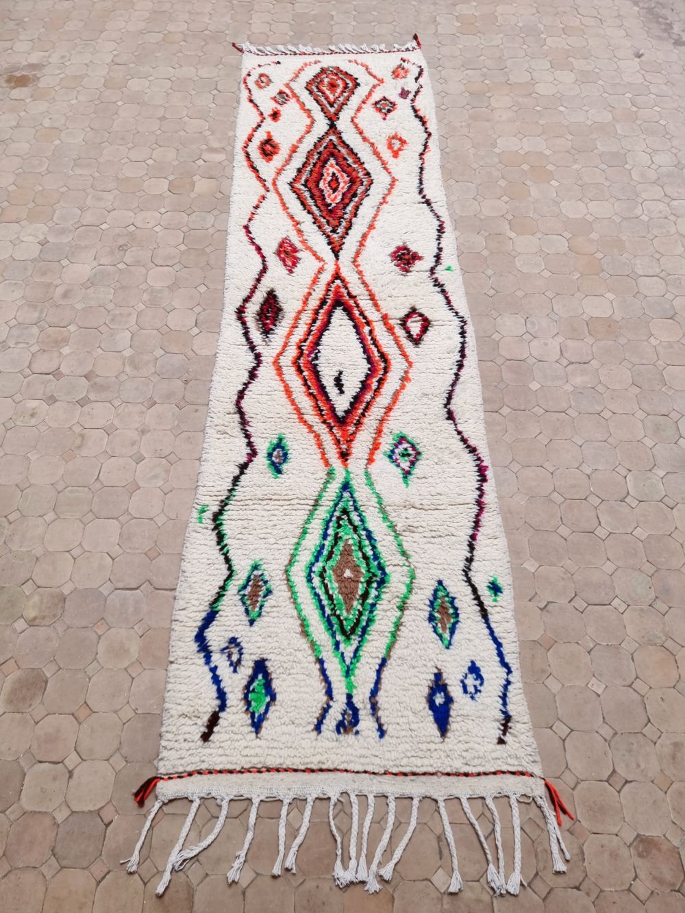 Moroccan Ourika Runner Rug 300x80cm