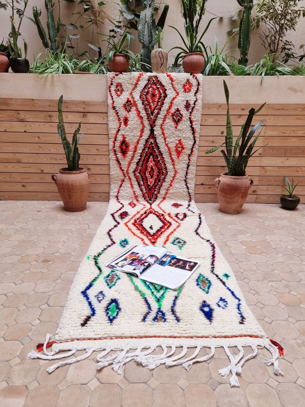 Marokkolainen Ourika käytävämatto 300x80cm