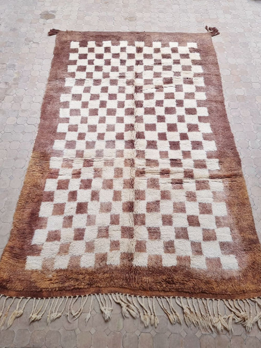 Moroccan Checkered Frame Rug 300x190cm