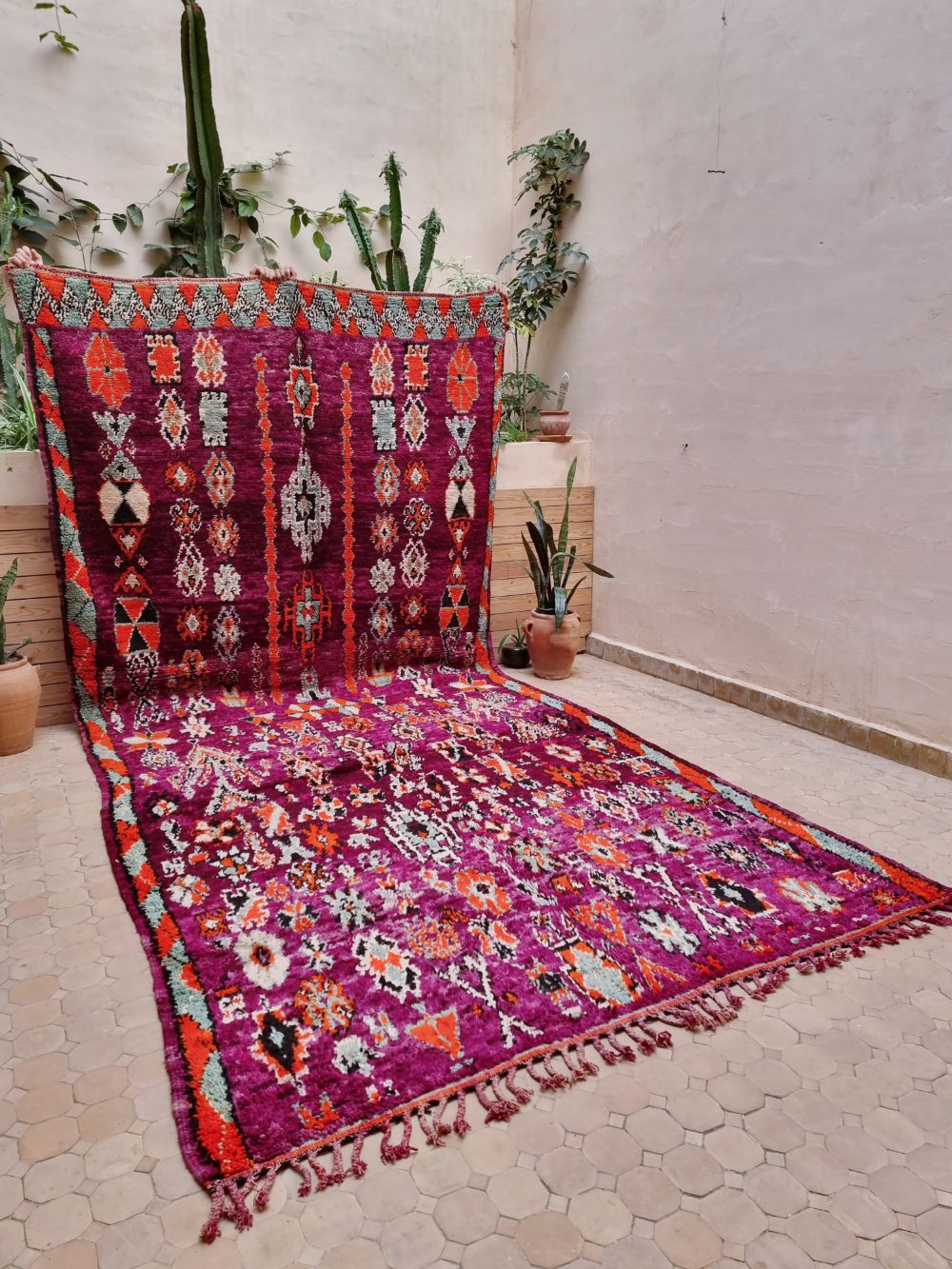 Marokkolainen vintage Boujaad matto 425x200cm