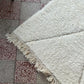 Moroccan All White Rug 290x205cm