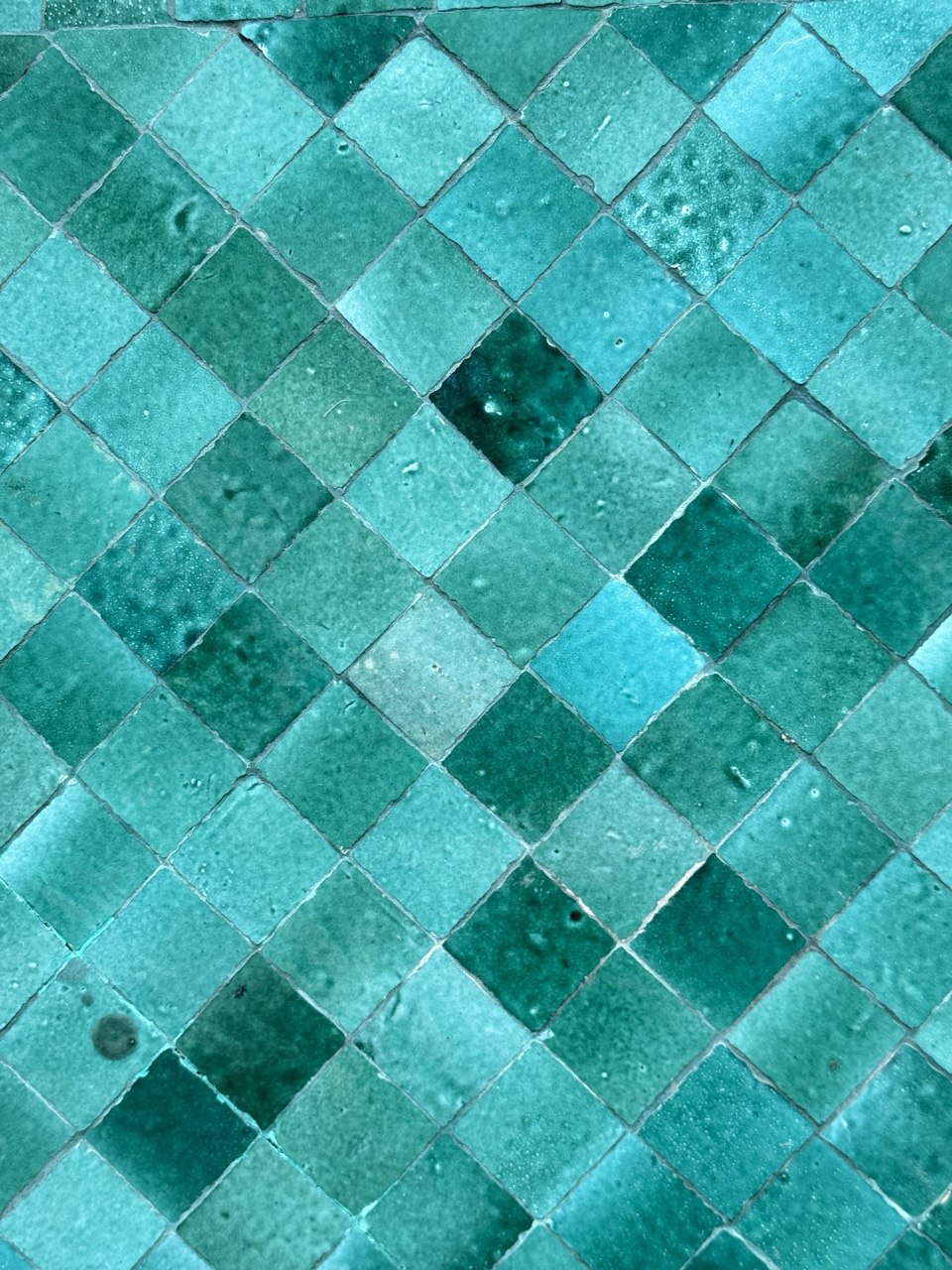 Mosaic Table Emerald Blue