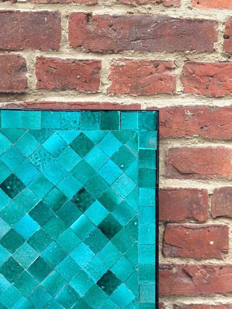 Mosaic Table Emerald Blue