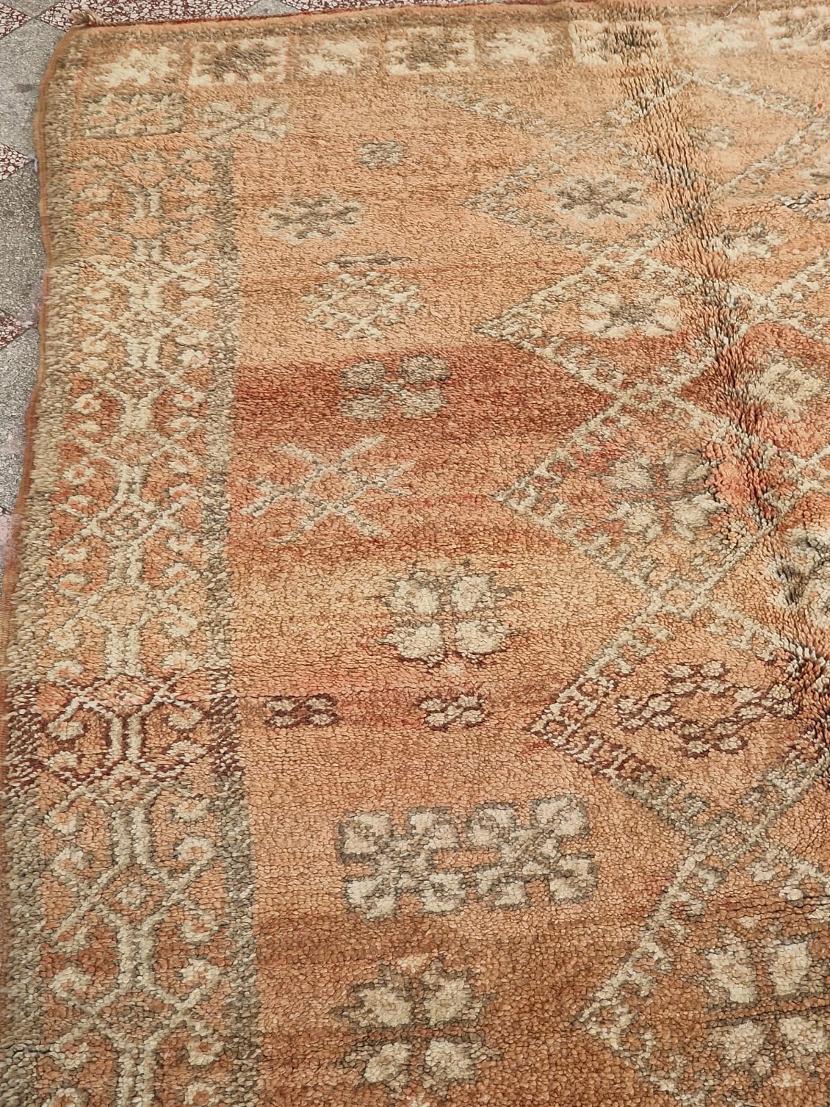 Marokkolainen vintage Boujaad matto 195x150cm