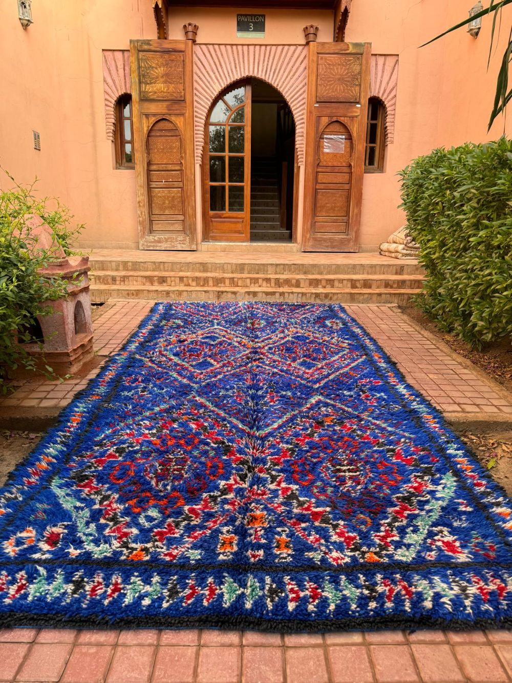 Marokkolainen vintage Beni M'Guild matto 400x185cm