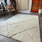 Marokkolainen valkoinen matto 290x215cm