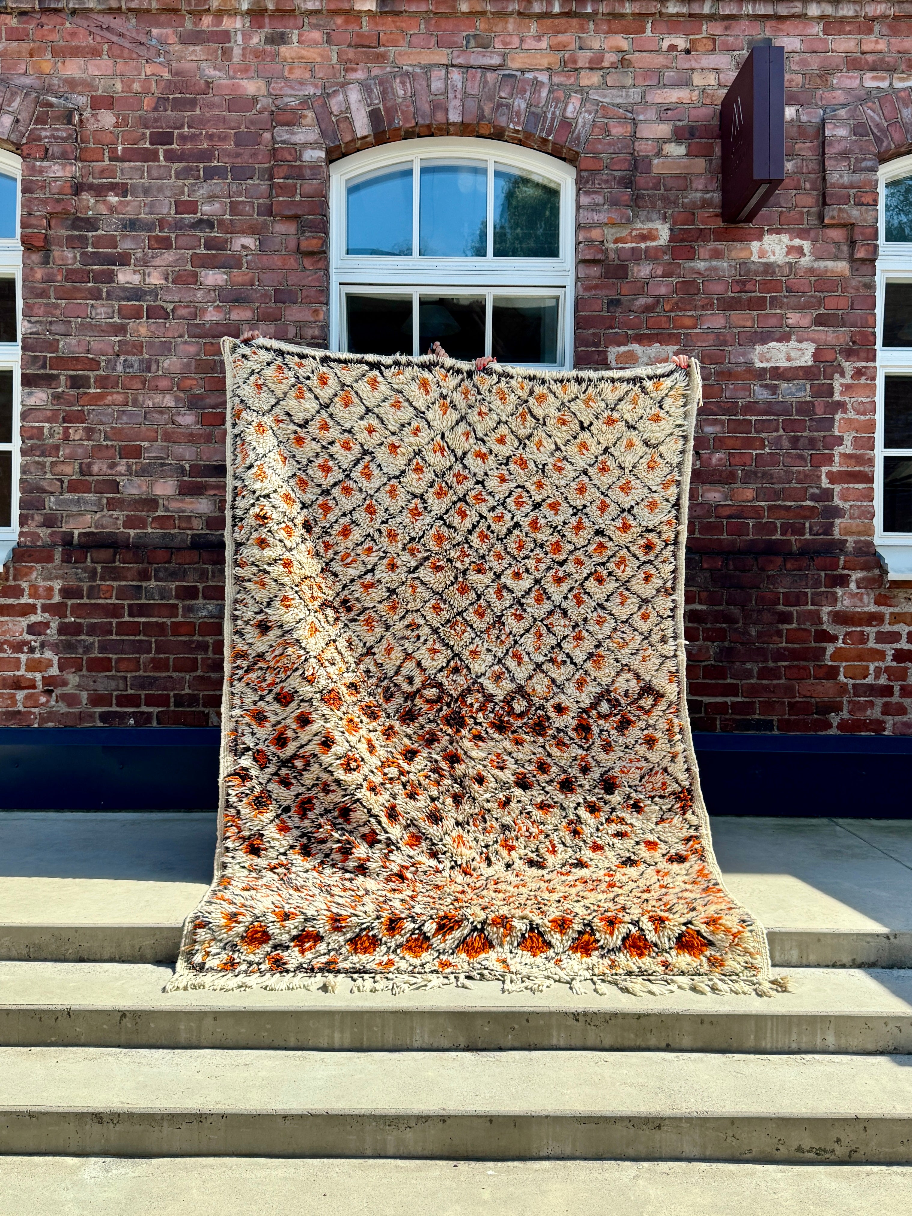 Marokkolainen vintage Beni Ouarain matto 285x190cm