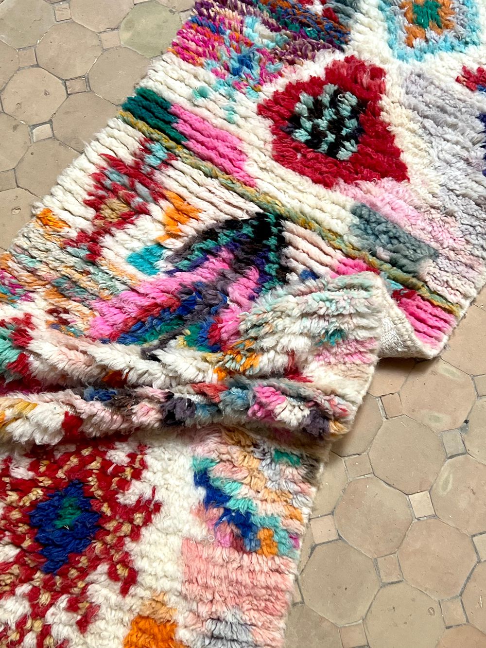 Moroccan Boujaad Runner 210x60cm