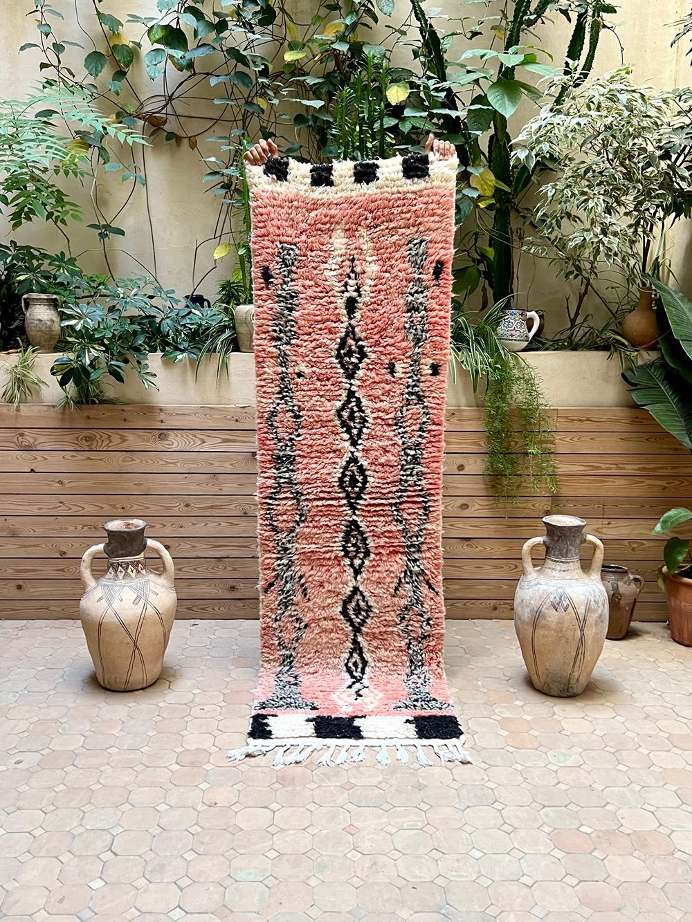 Moroccan Boujaad Runner 215x65cm