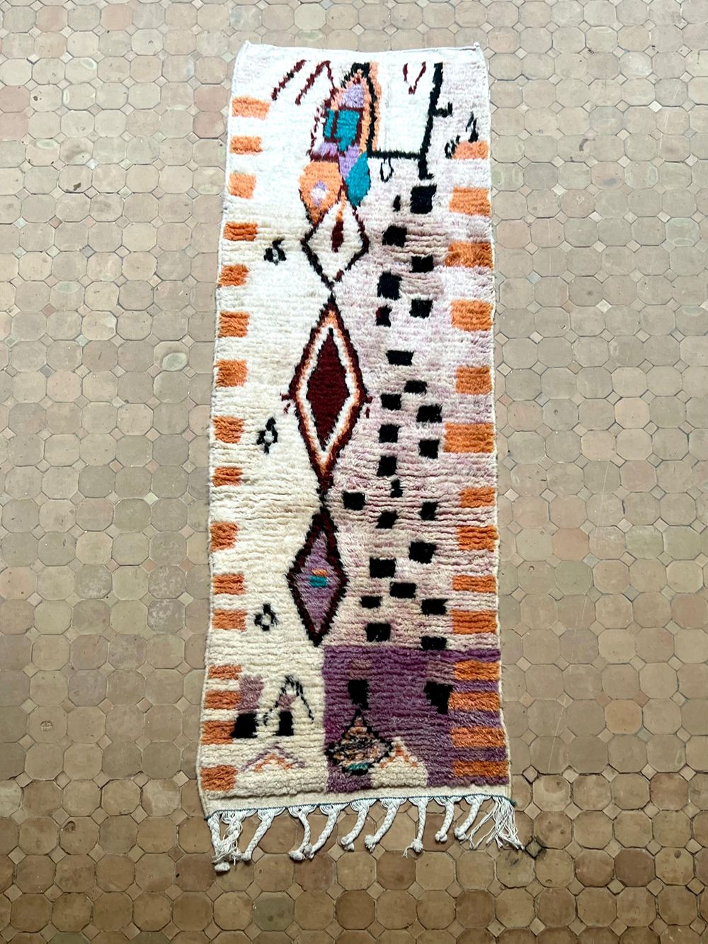Moroccan Boujaad Runner 235x80cm