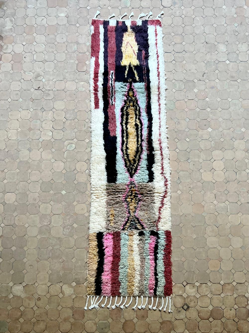 Moroccan Boujaad Runner 260x65cm