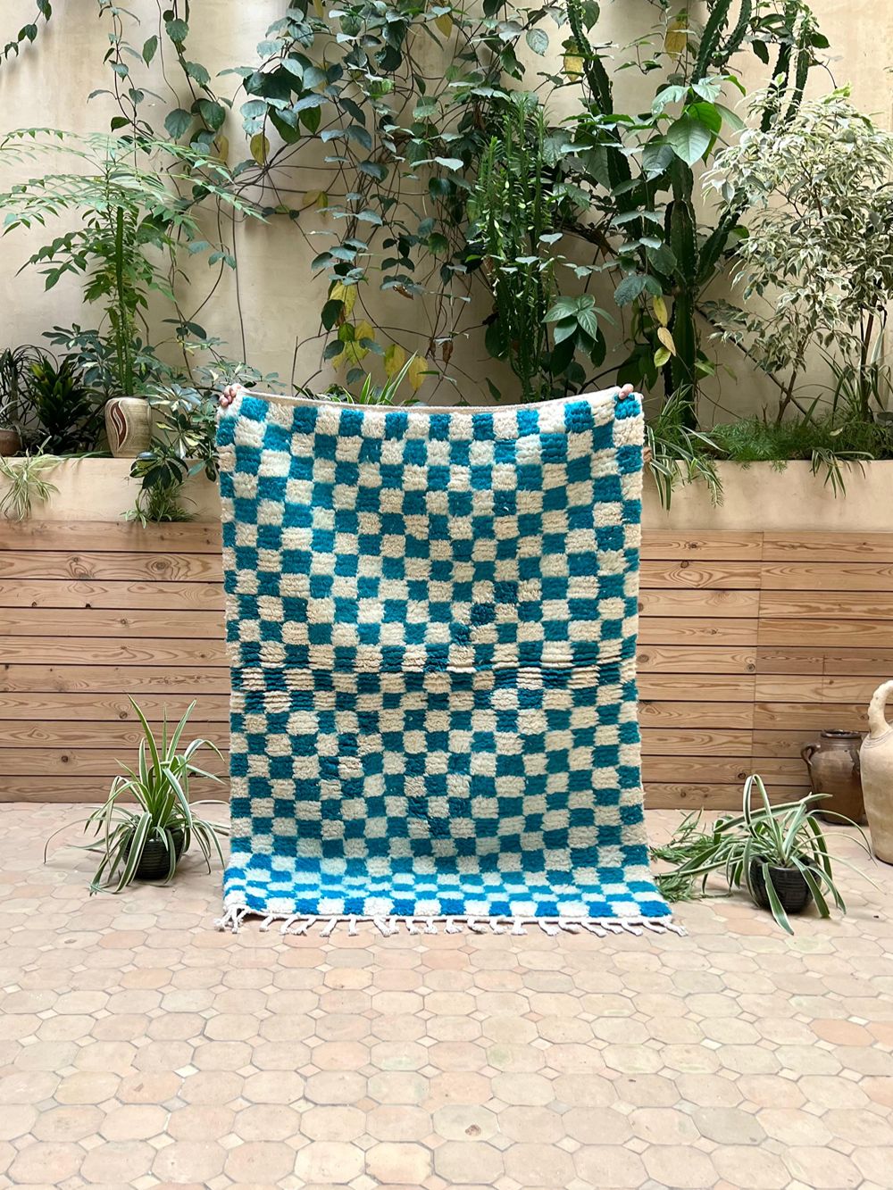 Moroccan Checkered Rug 145x105cm