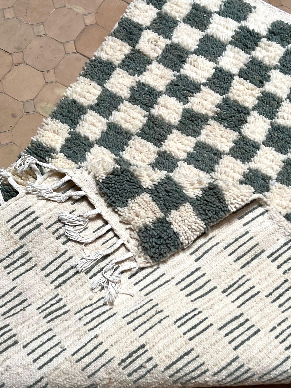 Moroccan Checkered Rug 155x105cm