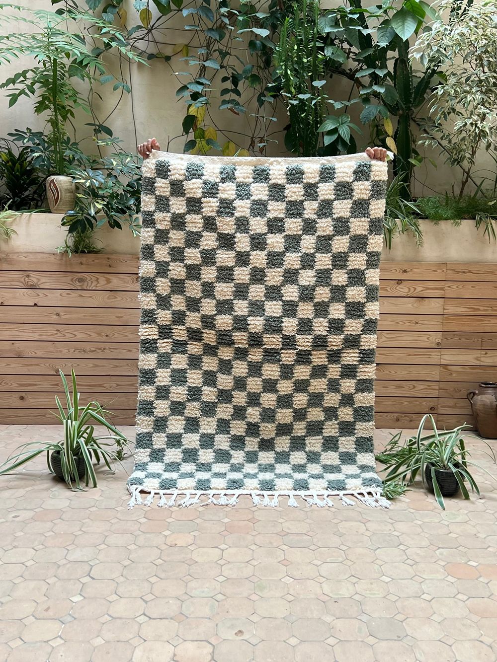 Moroccan Checkered Rug 155x105cm