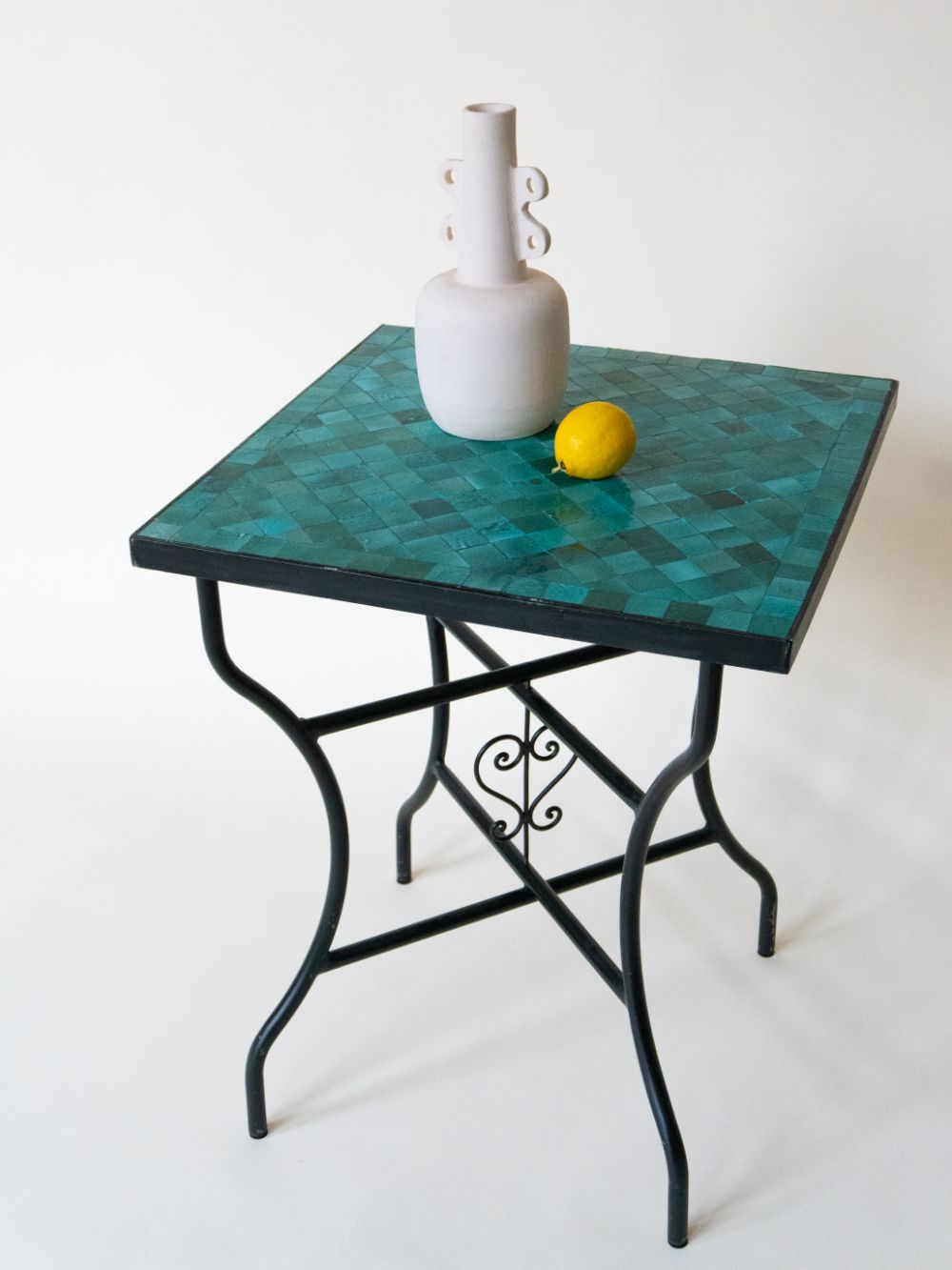 Mosaic Table Emerald Blue