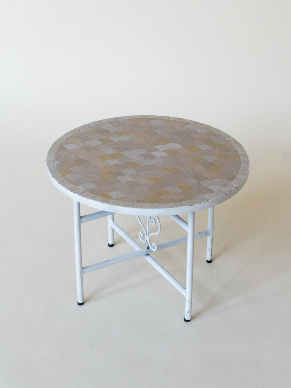 Mosaic Table Salmon Greige