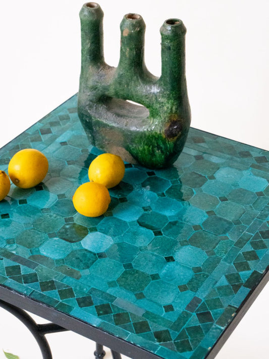 Mosaic Table Emerald Blue