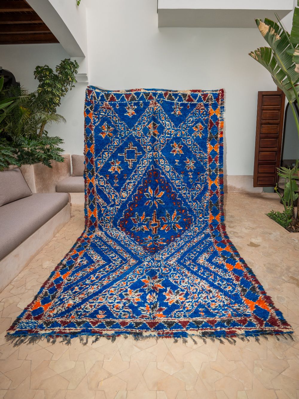Marokkolainen vintage Beni M'Guild matto 345x190cm