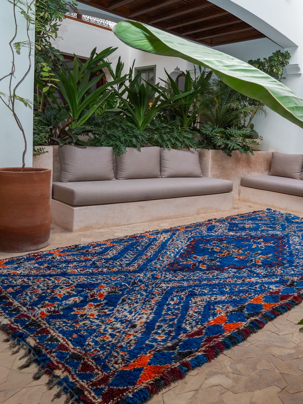 Marokkolainen vintage Beni M'Guild matto 345x190cm