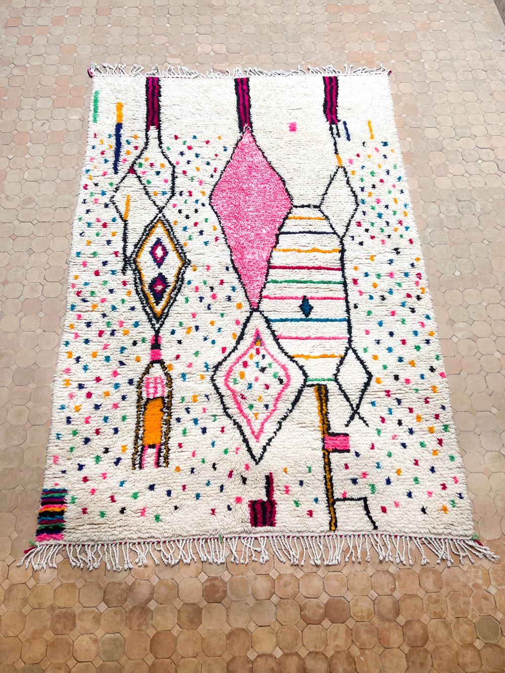 Marokkolainen Azilal-matto 285x185cm
