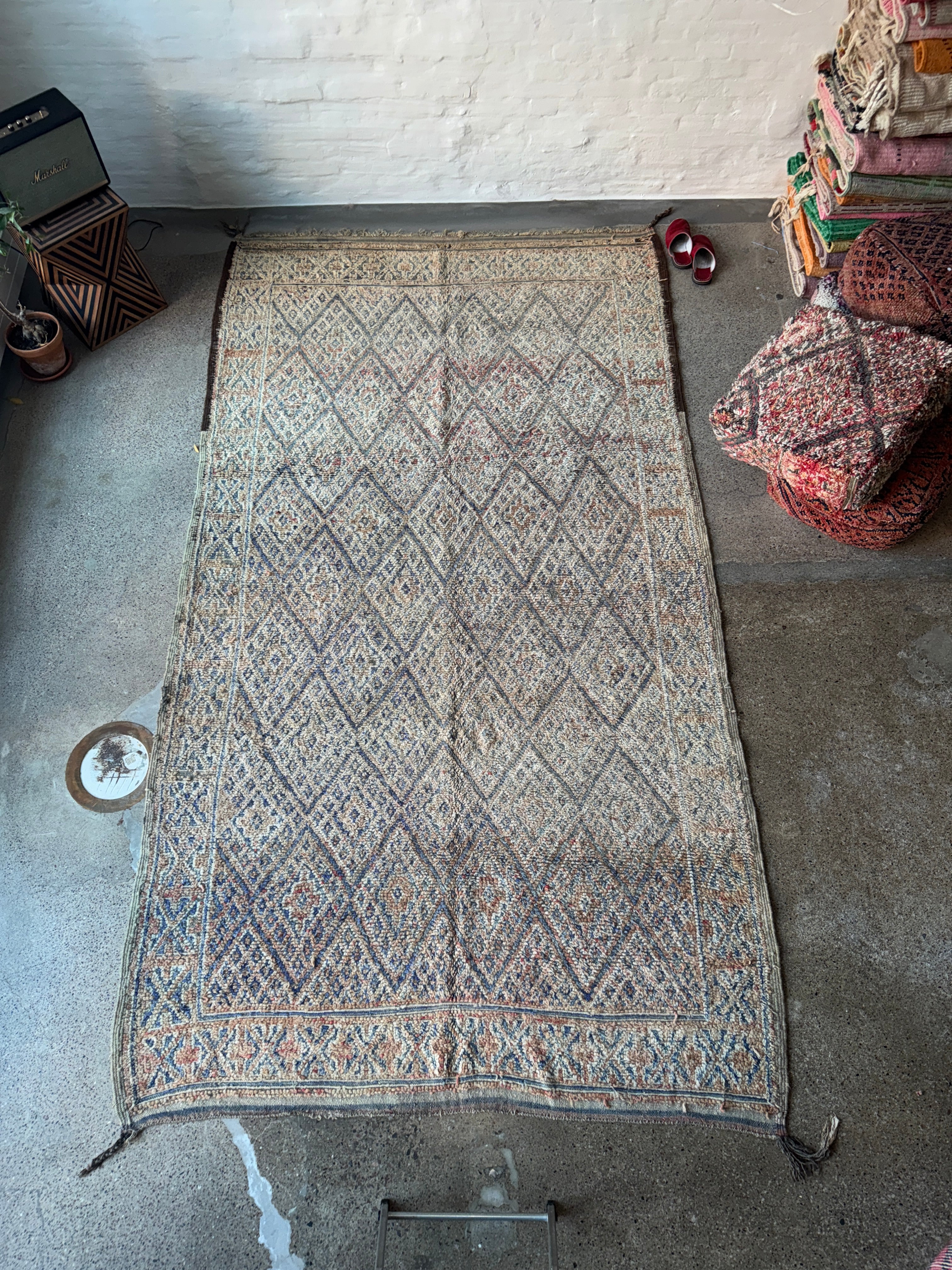 Marokkolainen vintage Zayane matto 350x195cm