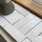 Moroccan Bejmat Tiles: Natural white