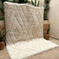 Moroccan All White Rug 280x215cm