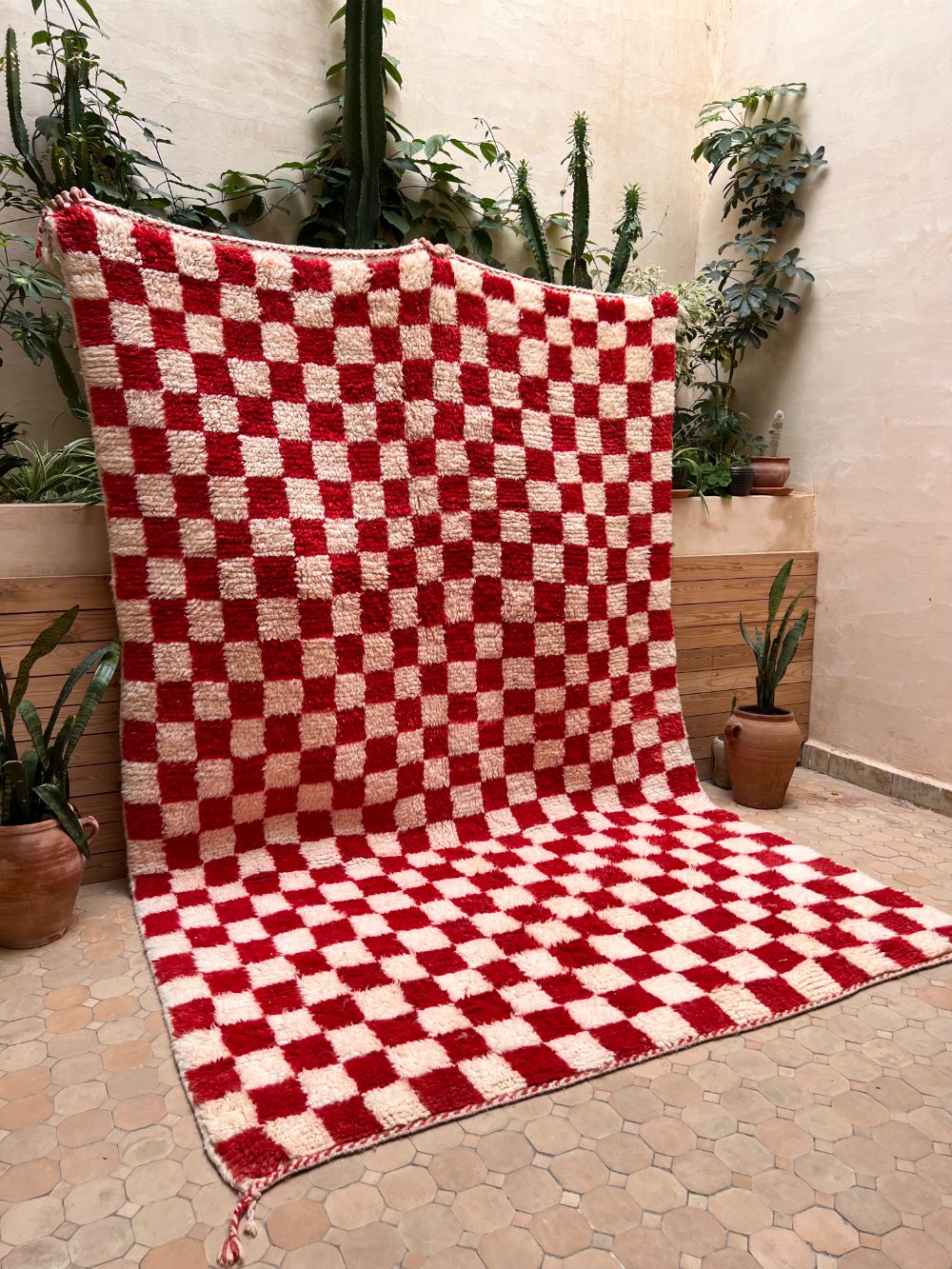 Moroccan Checkered Rug 305x200cm