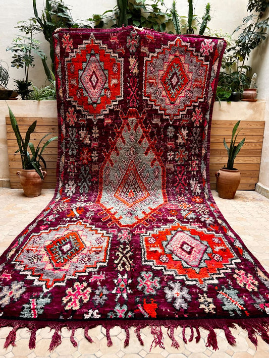 Moroccan Vintage Boujaad Rug 400x185cm