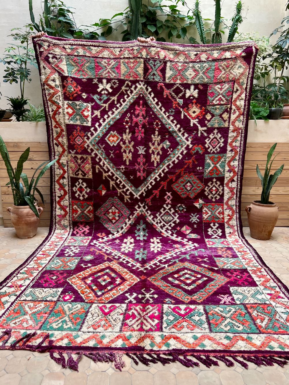 Marokkolainen vintage Boujaad matto 340x190cm