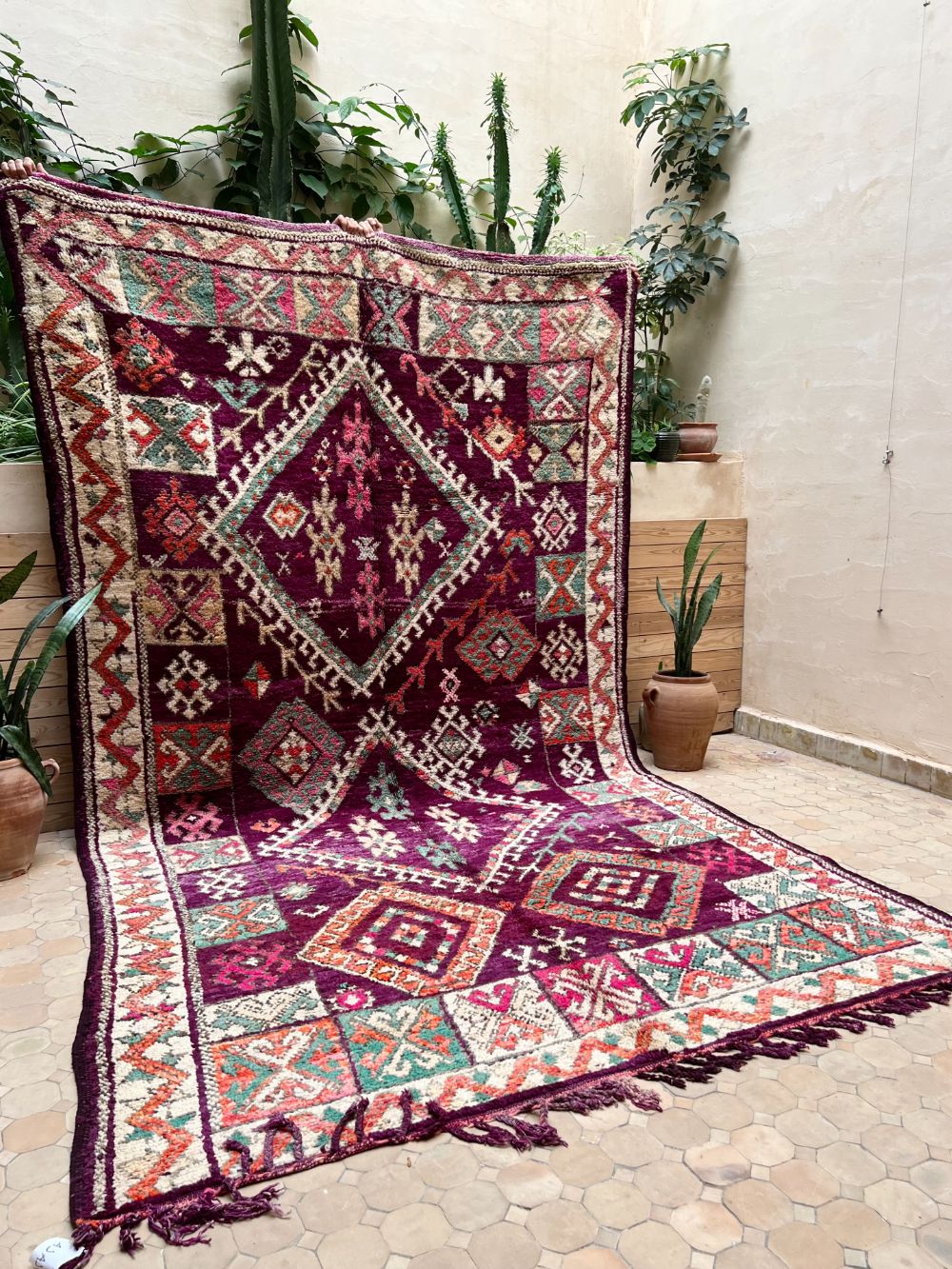 Marokkolainen vintage Boujaad matto 340x190cm