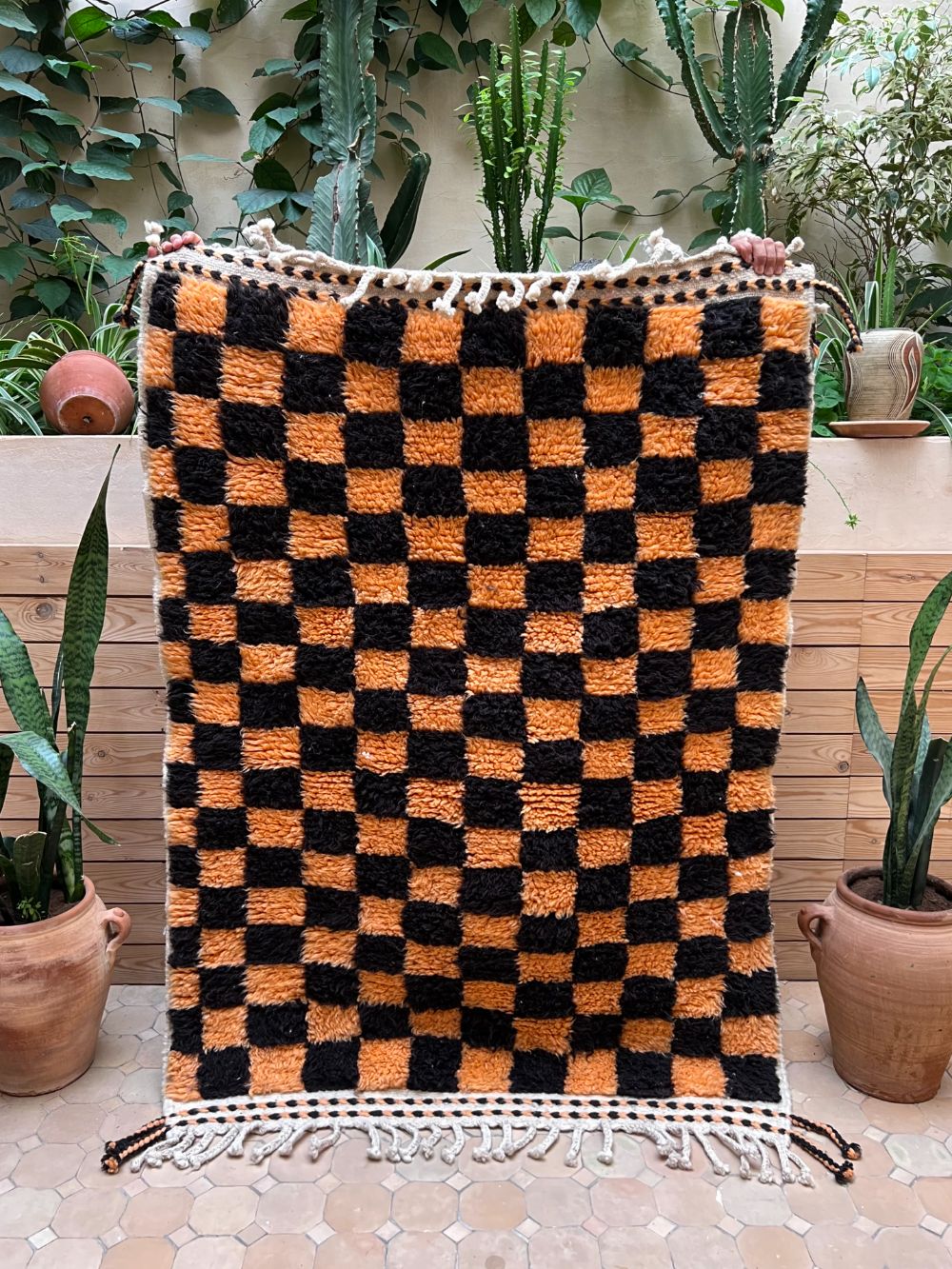 Moroccan Checkered Rug 150x105cm