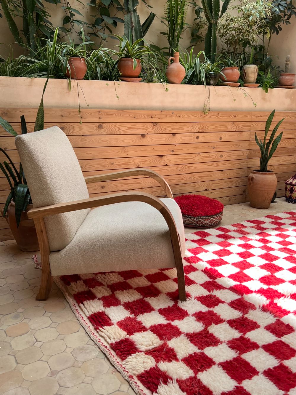 Moroccan Checkered Rug 305x200cm