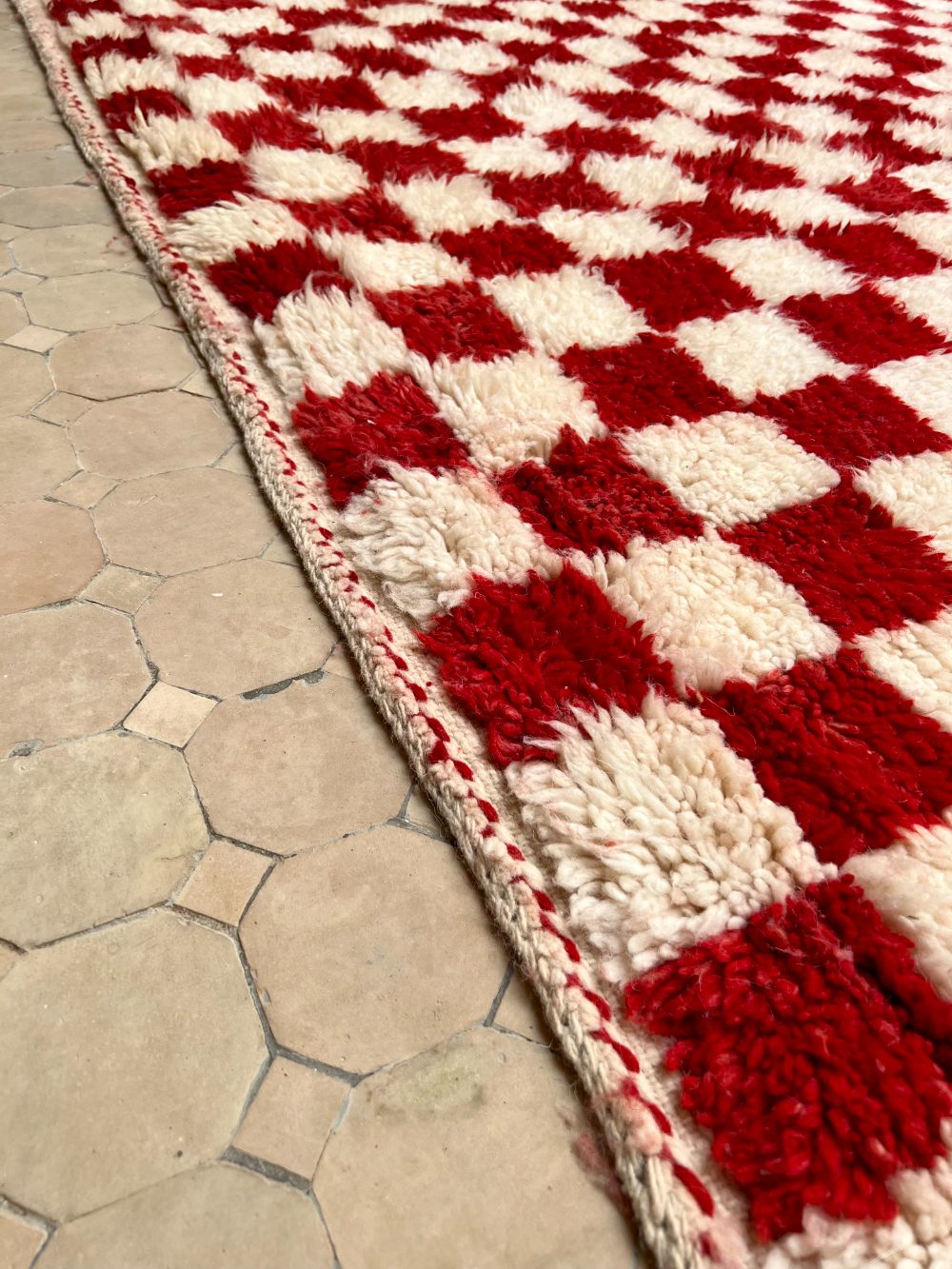 Moroccan Checkered Rug 305x200cm