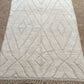 Moroccan All White Rug 280x215cm