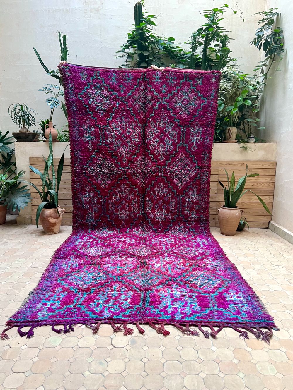 Marokkolainen vintage Beni M'Guild matto 380x165cm