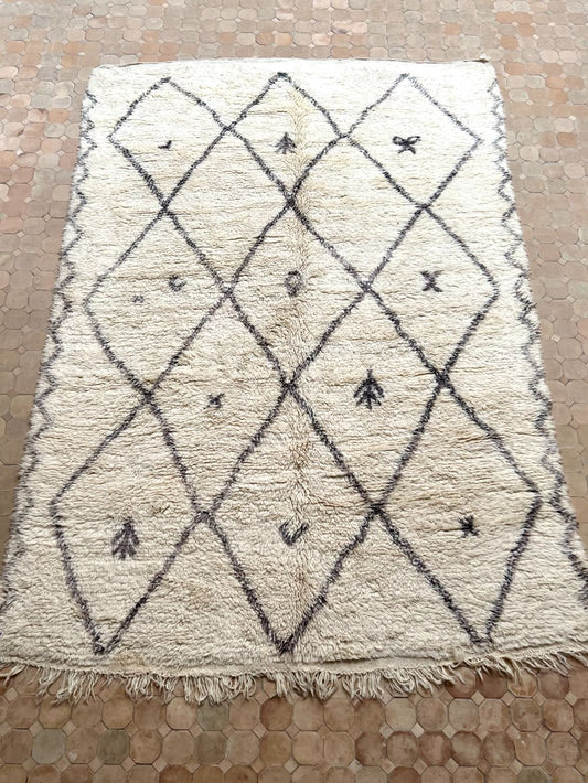 Marokkolainen vintage Beni Ouarain matto 295x200cm