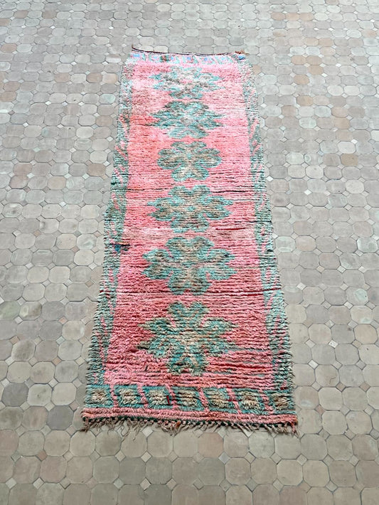 Moroccan Vintage Boujaad runner Rug 240x80cm