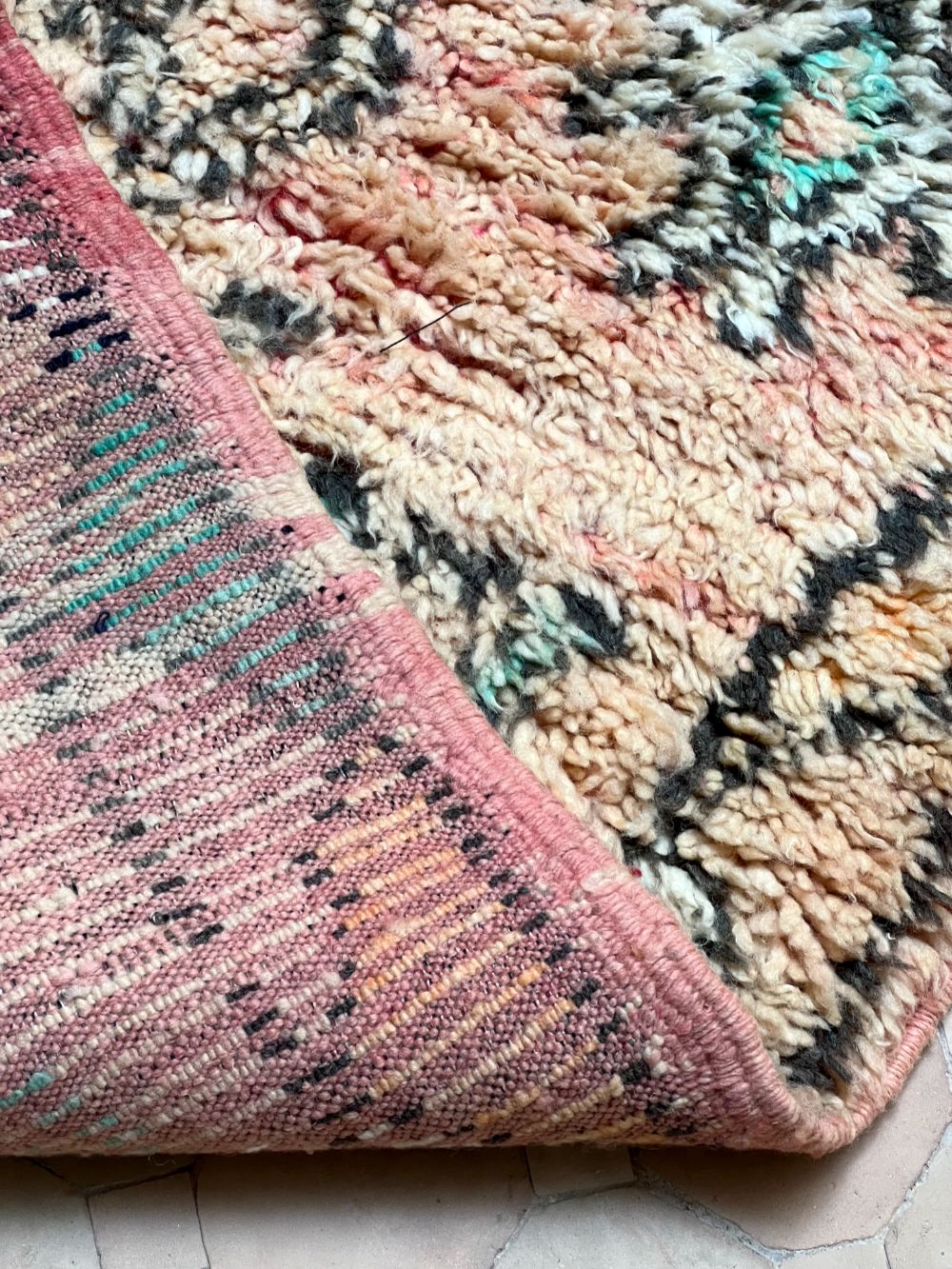 Marokkolainen vintage Boujaad matto 275x100cm