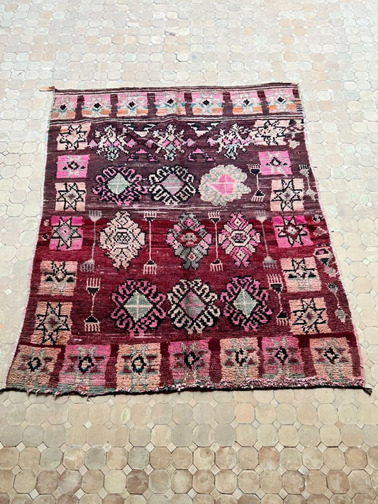 Moroccan Vintage Boujaad Rug 220x165cm